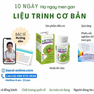 10 ngày Hạ ngay men gan Liệu trình cơ bản