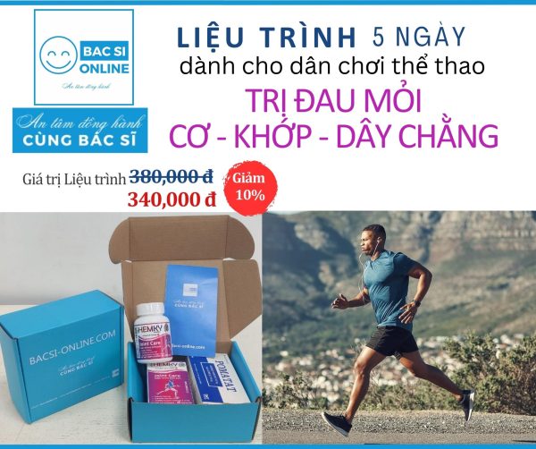 Liệu trình 5 ngày Trị đau mỏi cơ khớp dây chằng Hình ảnh thực BSO