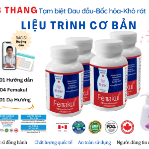 Liệu trình 3 tháng femakul đau đầu bốc hoả