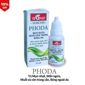 PHODA - Trị mụn, ngứa, muỗi và côn trùng cắn, bỏng ngoài da